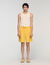 Shorts in lino con vita elastica