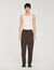 Pantaloni oversize in lana