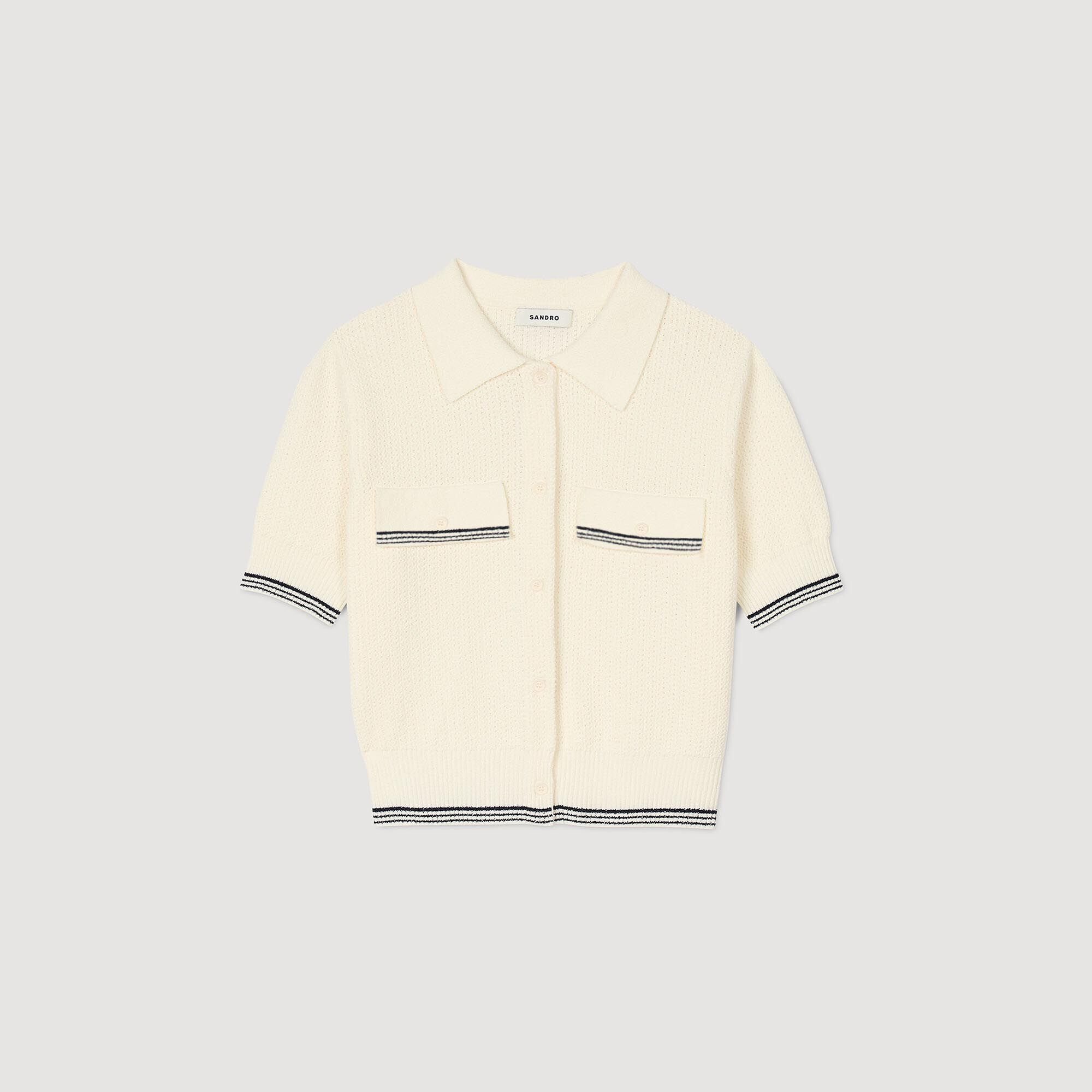 Cardigan a maniche corte