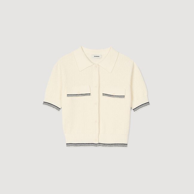 Cardigan a maniche corte