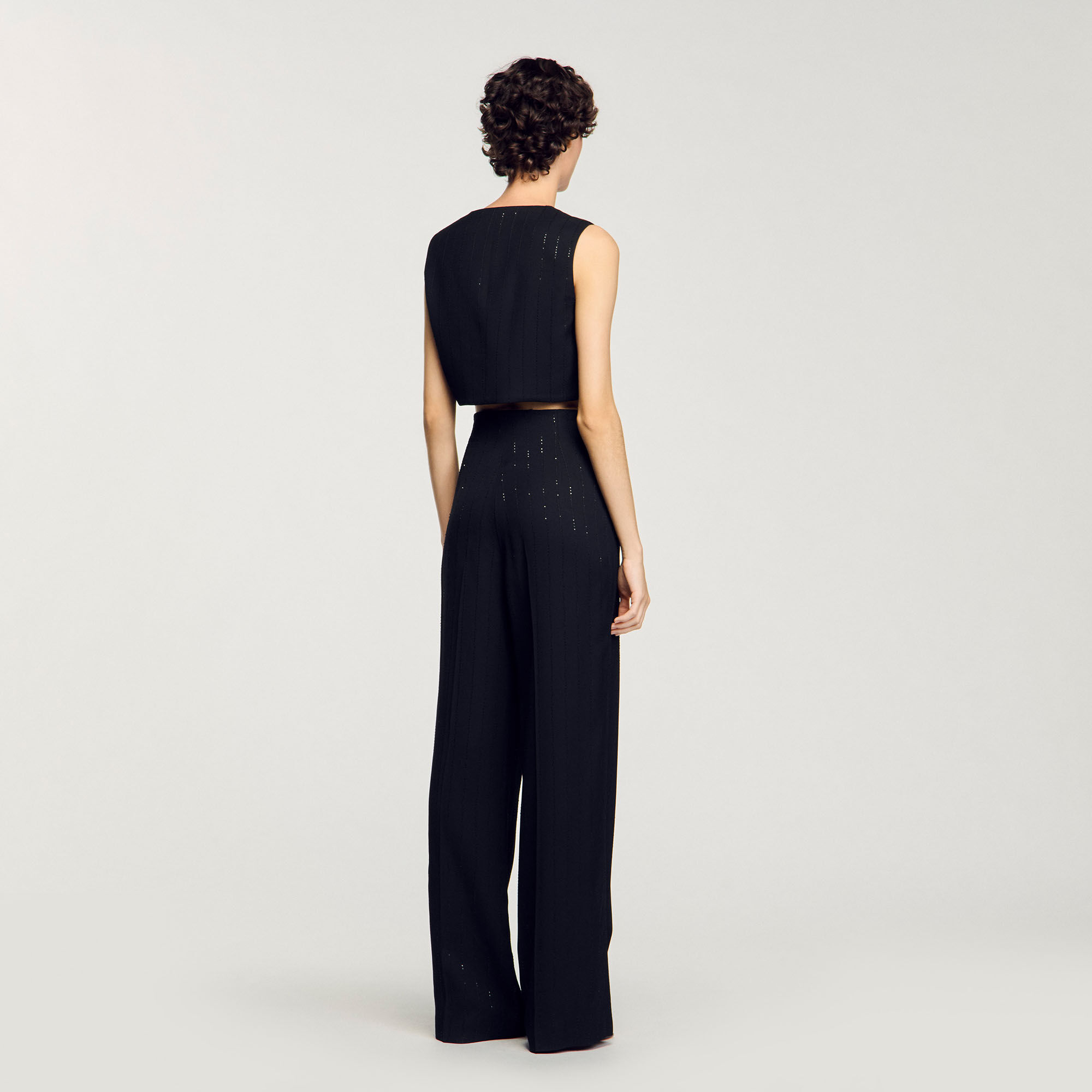 Pantaloni da abito con lustrini