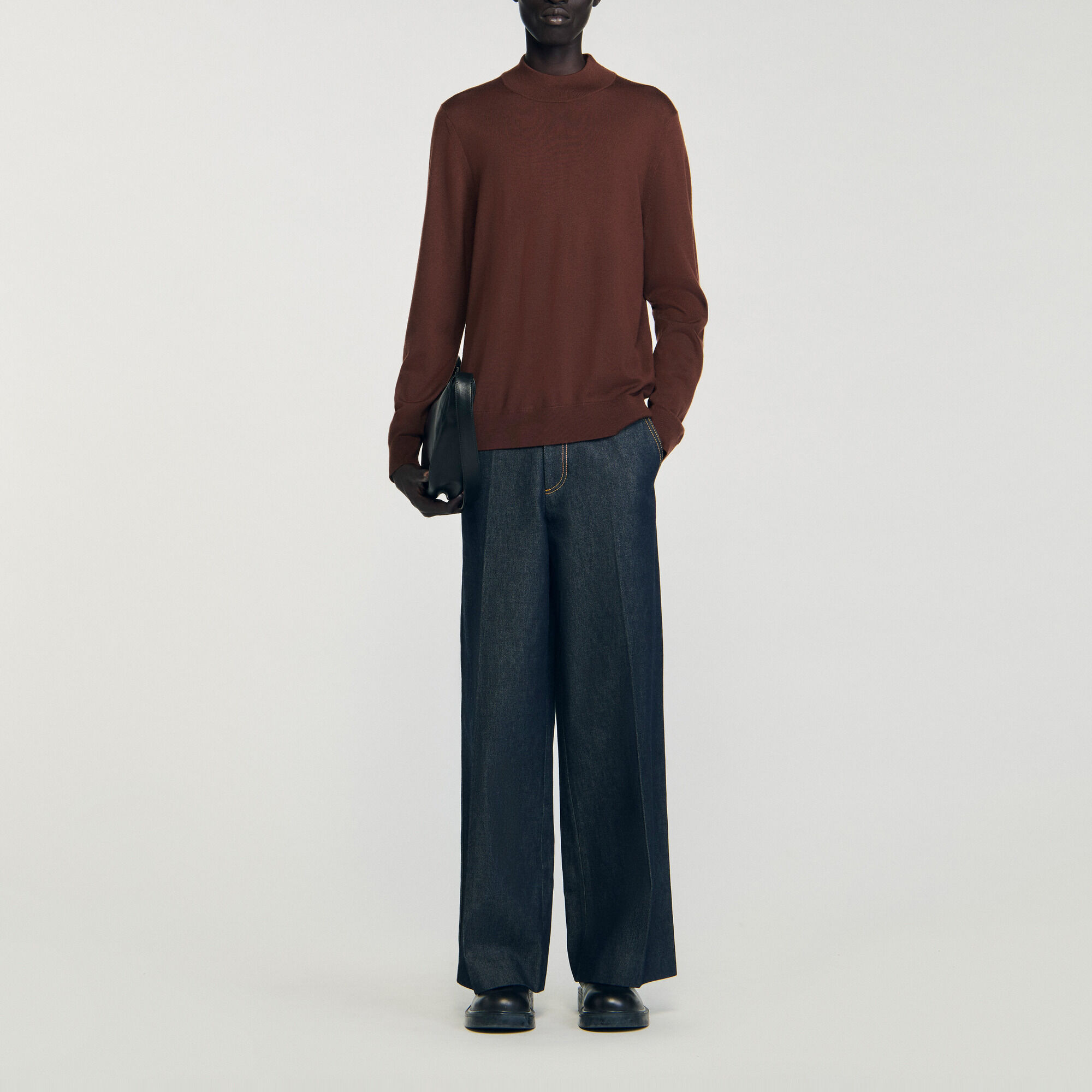 Maglione in lana a collo alto - Uomo | Sandro