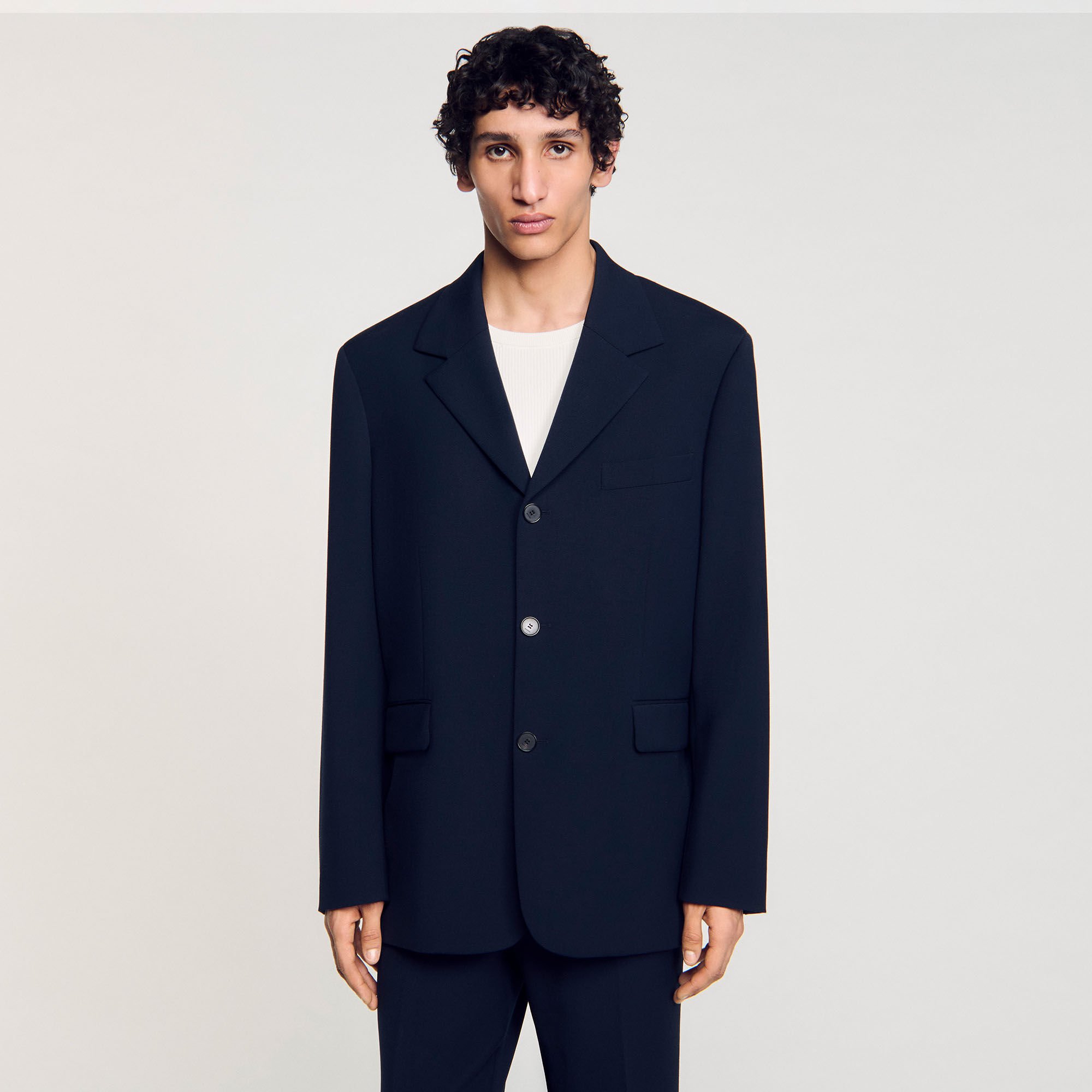 Giacca da abito oversize in lana