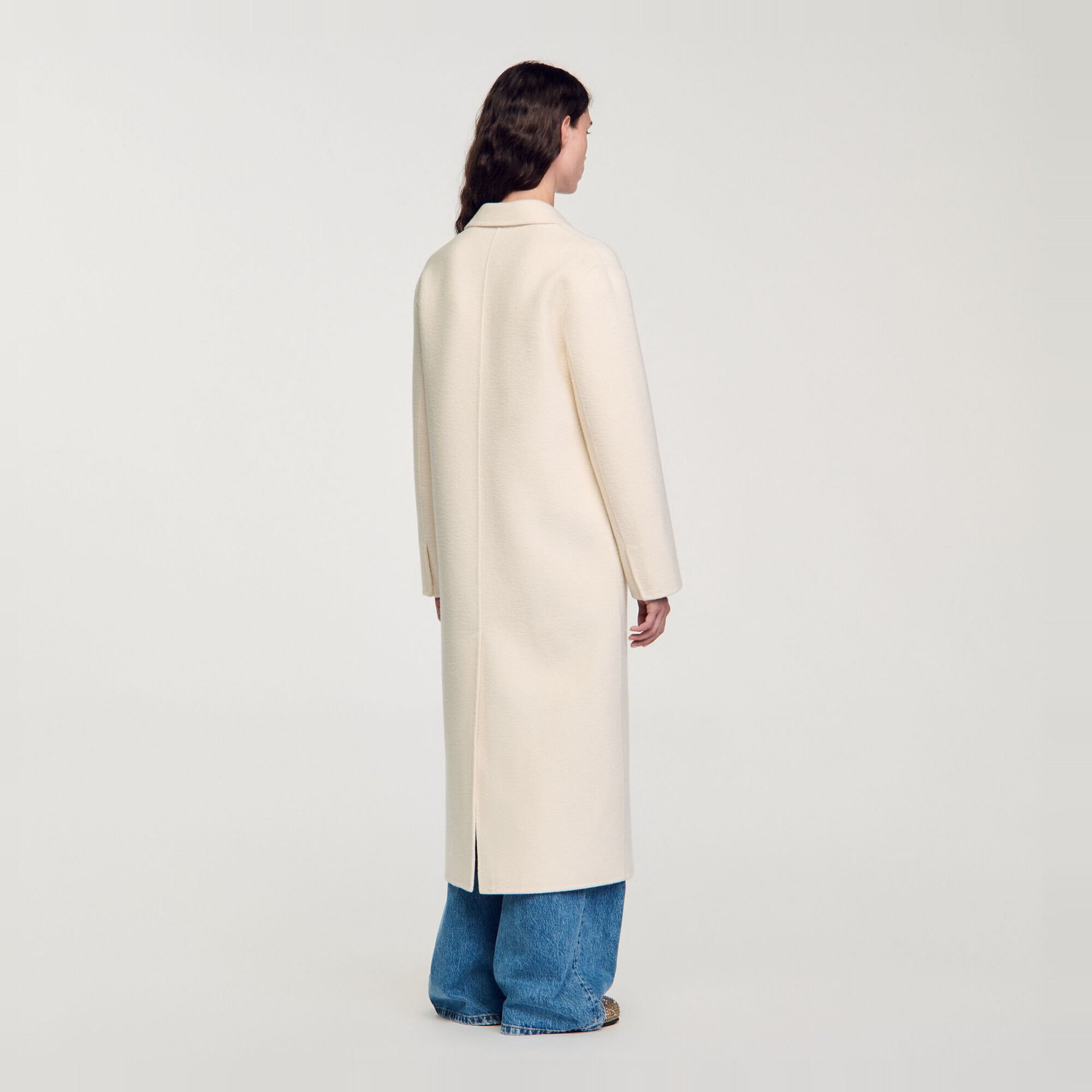 Cappotto lungo in misto lana