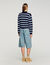 Maglione polo a righe