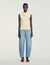 T-shirt a punto smock con fiore