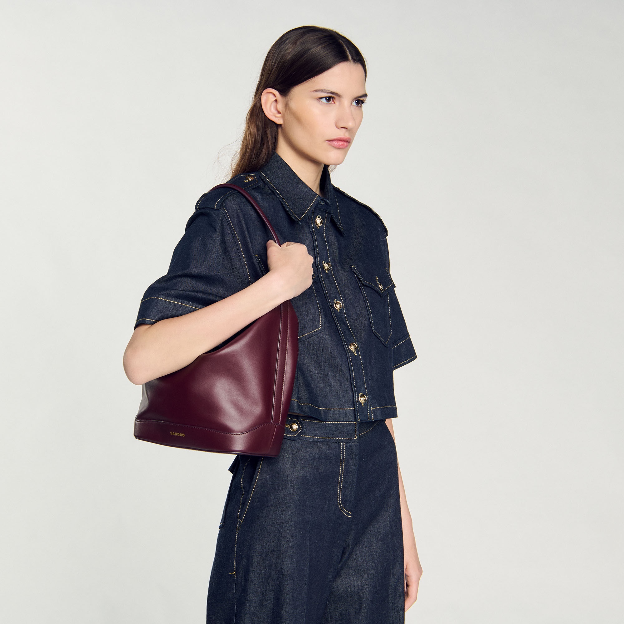 Borsa a secchiello in pelle TANGOSO