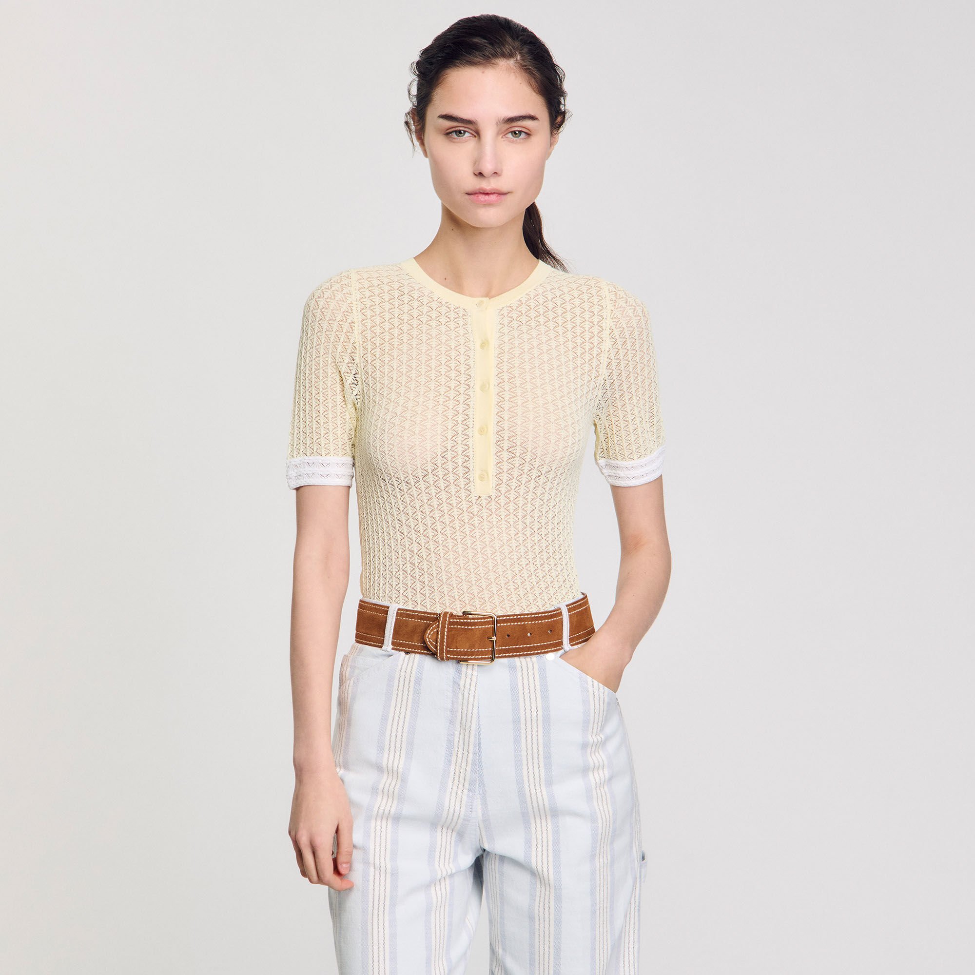 Maglione a maniche corte