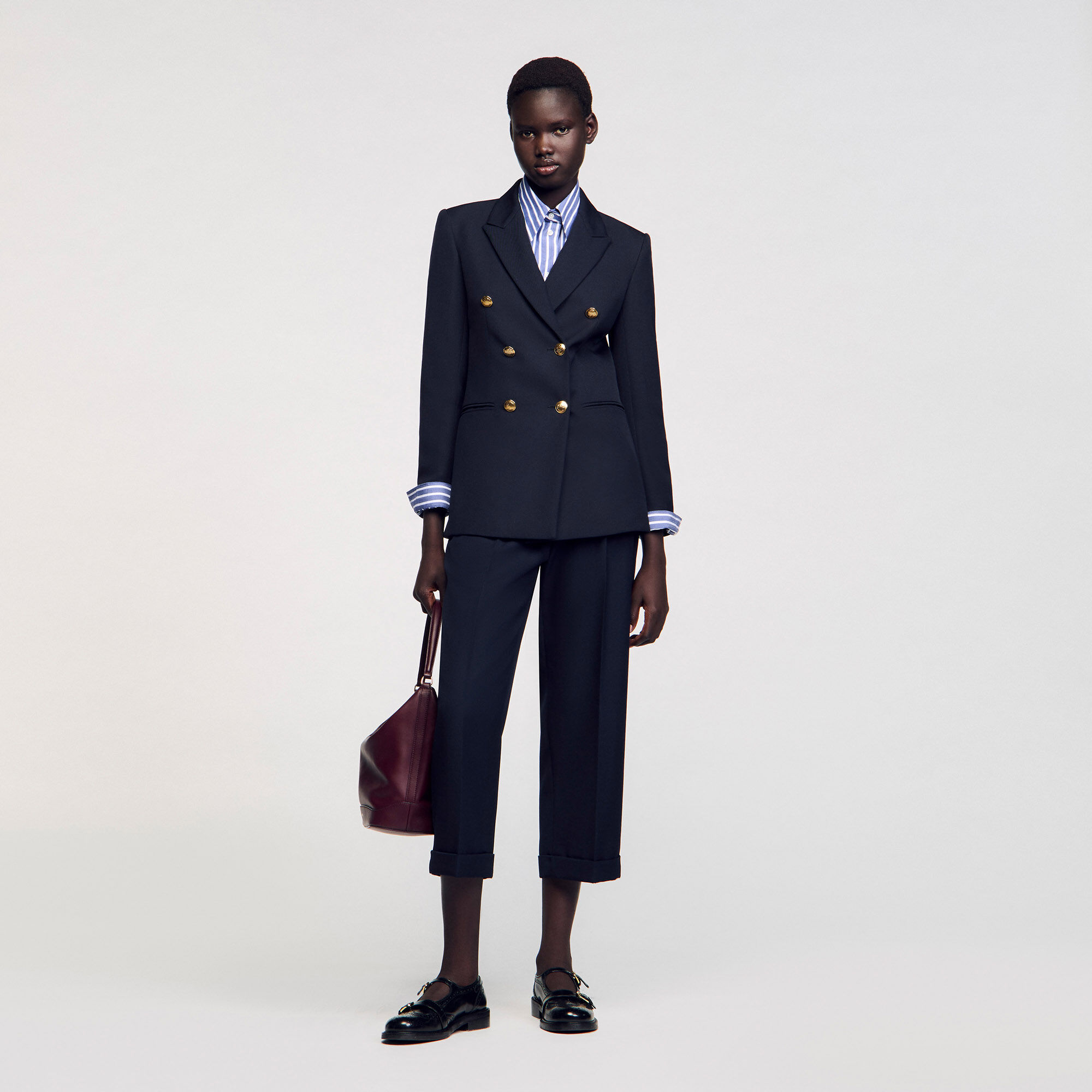Giacca tailleur con doppia abbottonatura