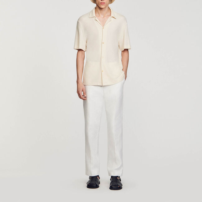 Camicia con colletto francese