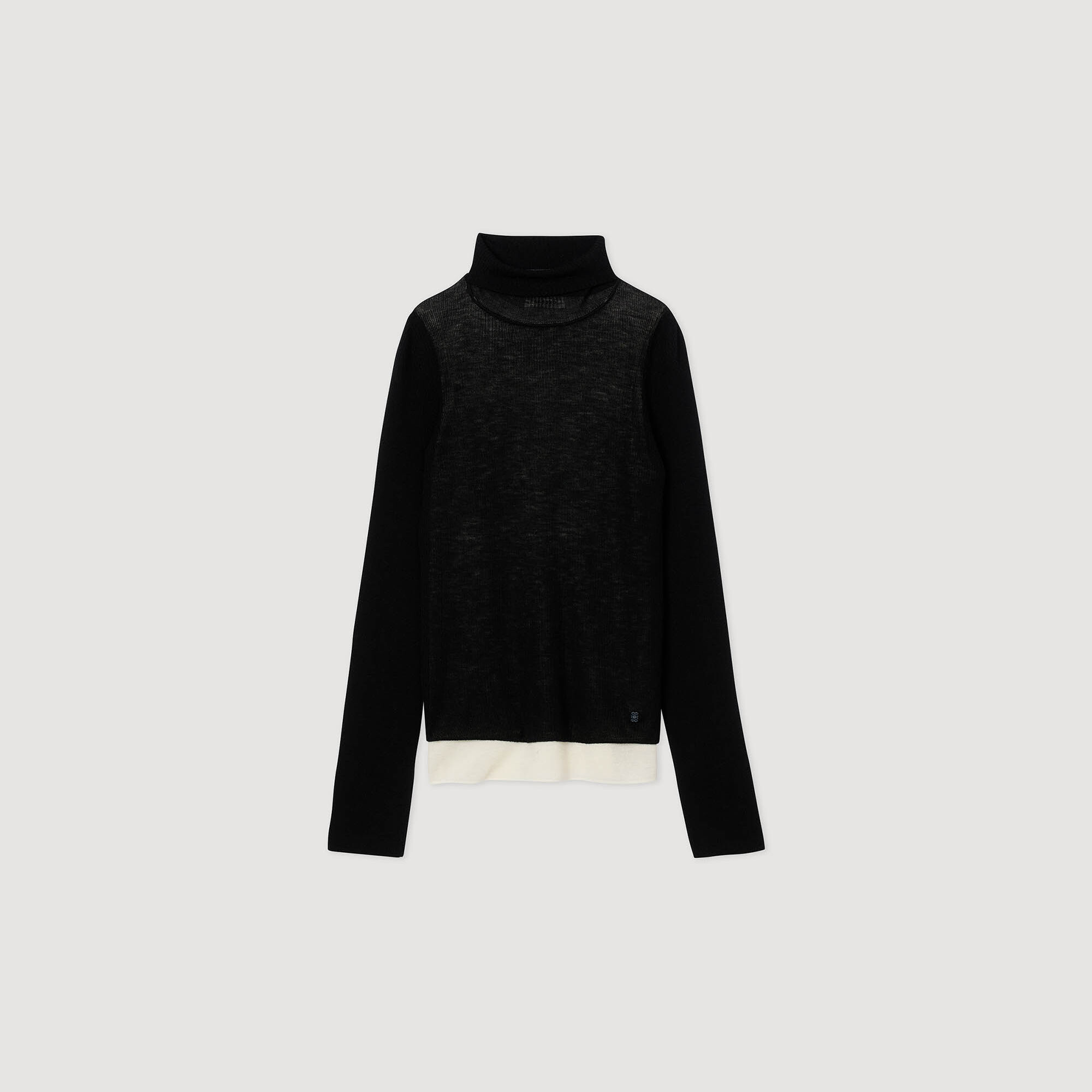 Maglione con collo alto 2 in 1