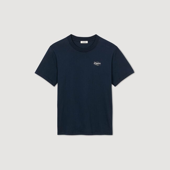 T-shirt con logo applicato
