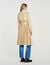 Trench plissettato con cintura
