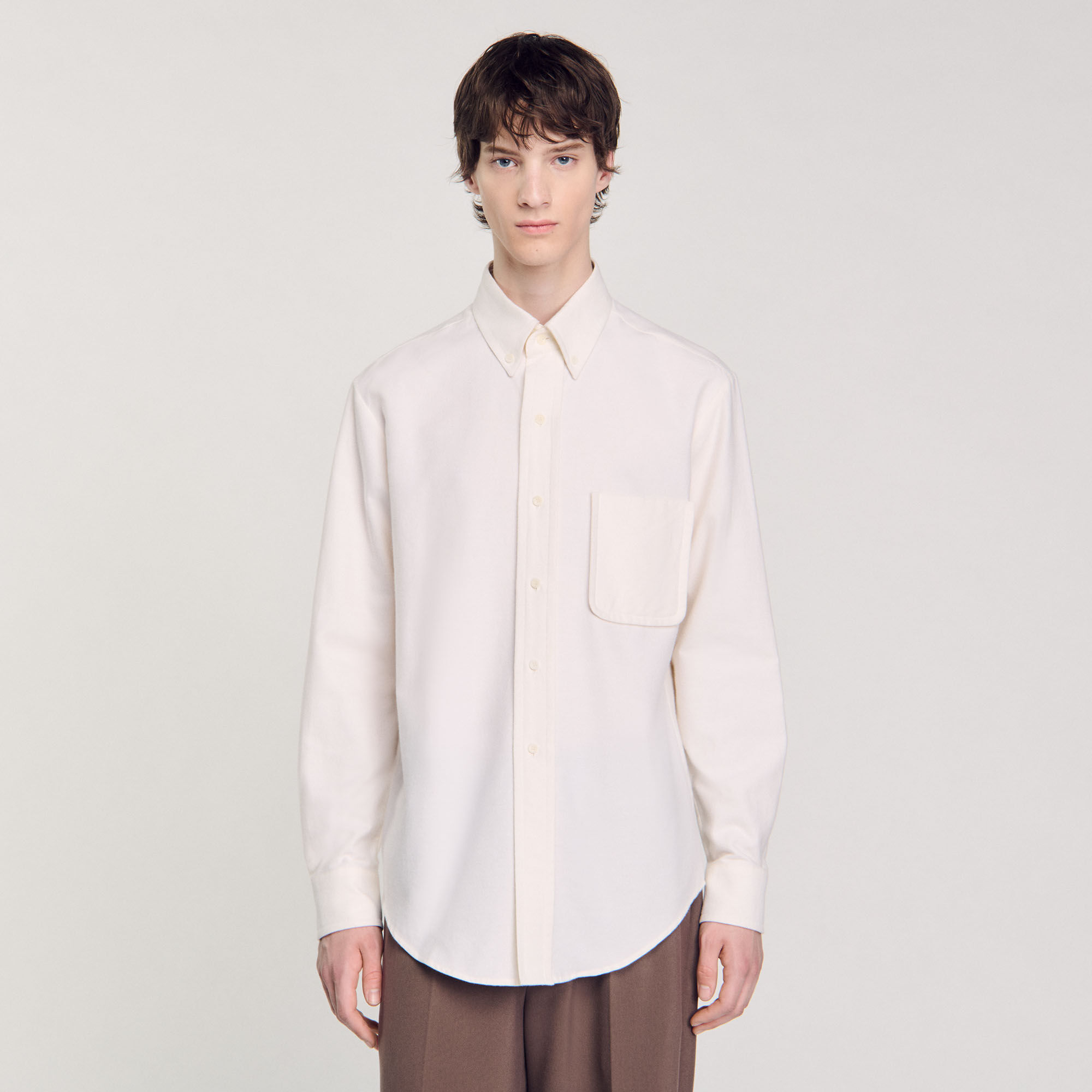 Camicia in oxford flannel
