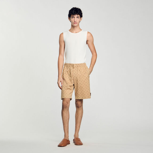 Shorts in jacquard Square Cross