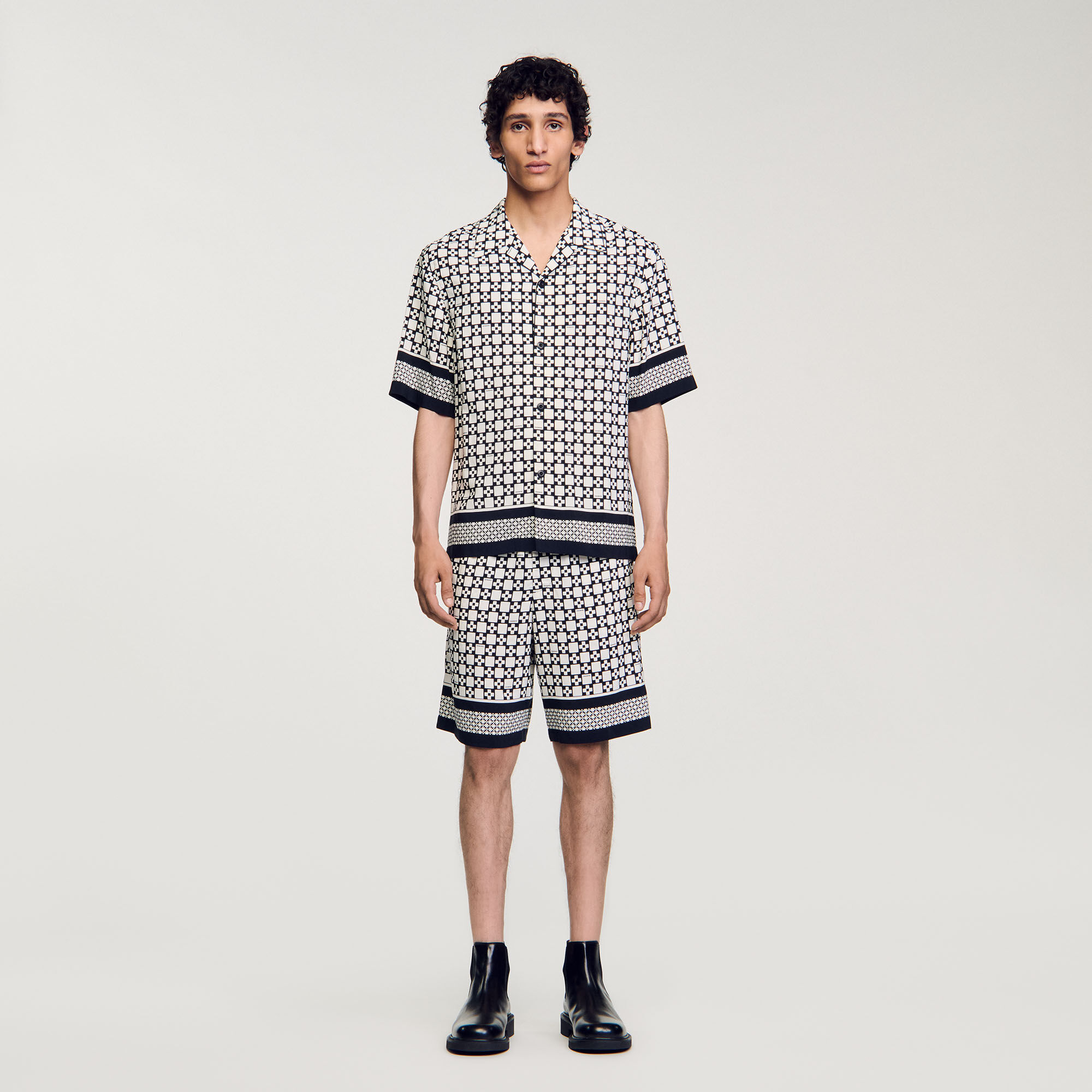Camicia a maniche corte Square Cross