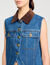 Giubbotto smanicato in denim