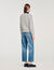 Maglione con colletto in jeans