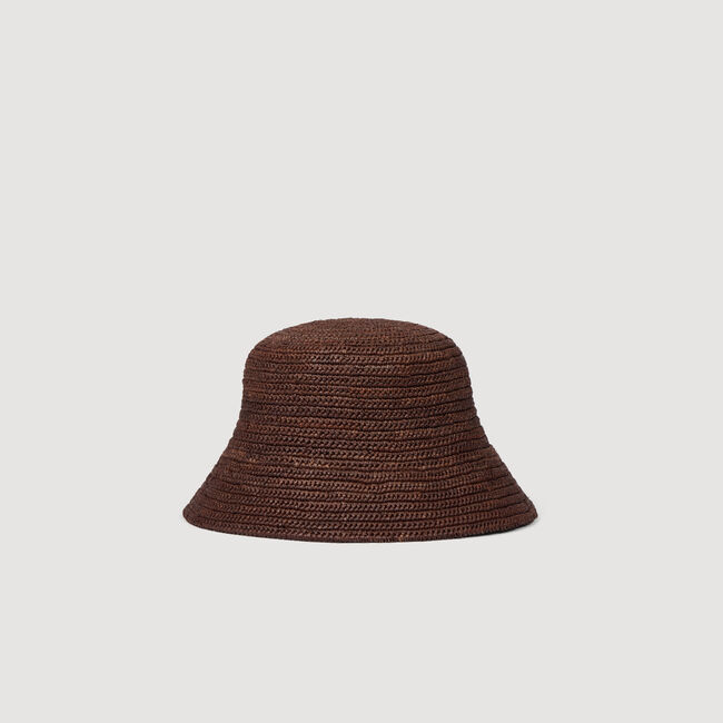 Cappello in rafia crochet