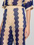 Pantaloni in maglia bicolor