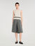 Short lungo plissettato