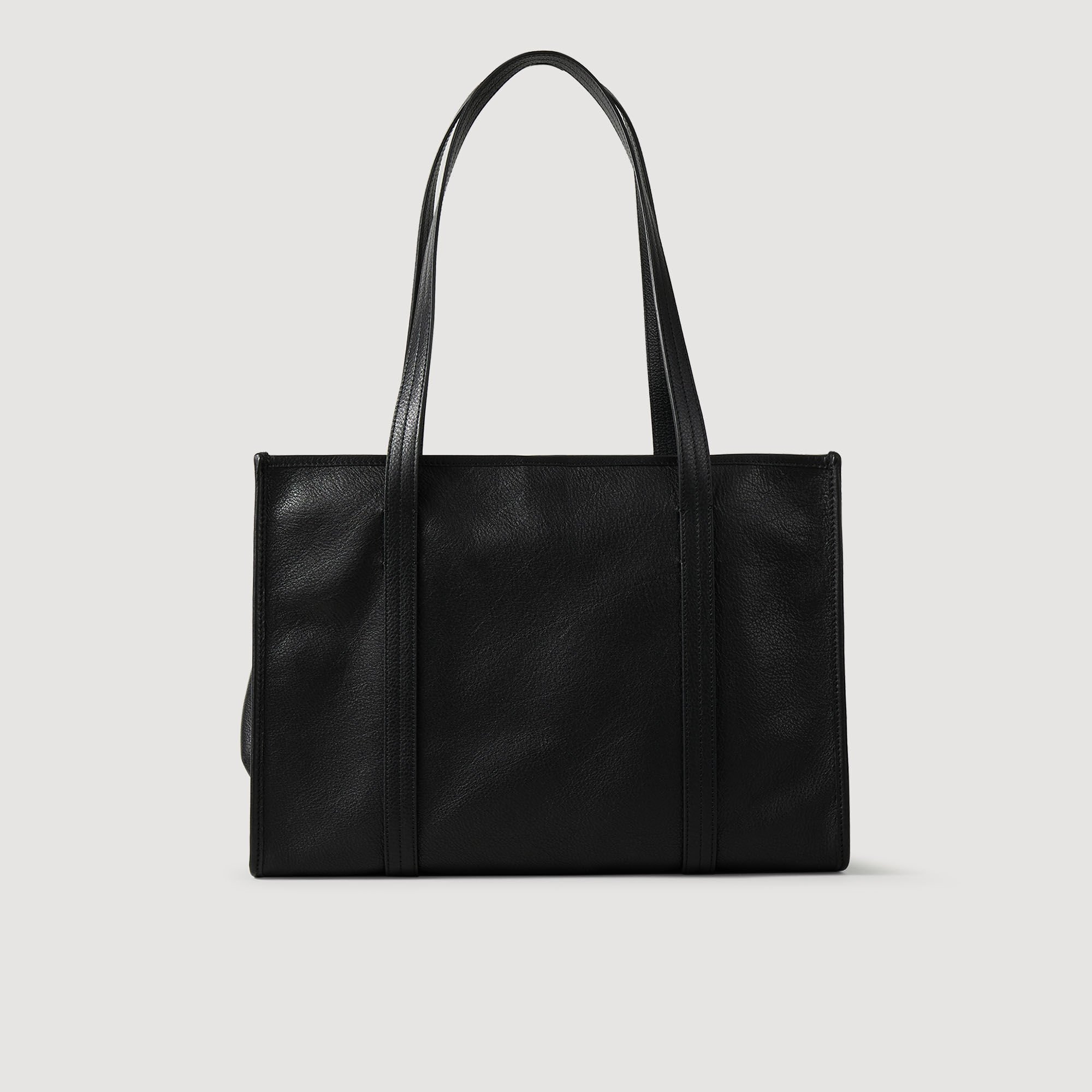 Shopping bag in morbida pelle