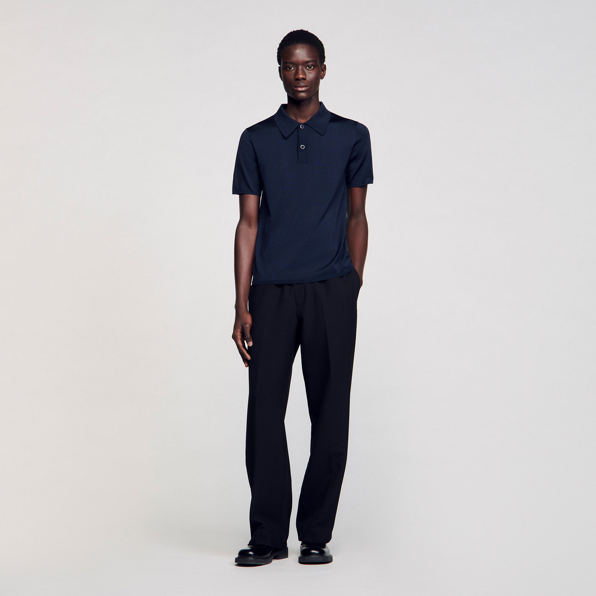 Polo in maglia a maniche corte