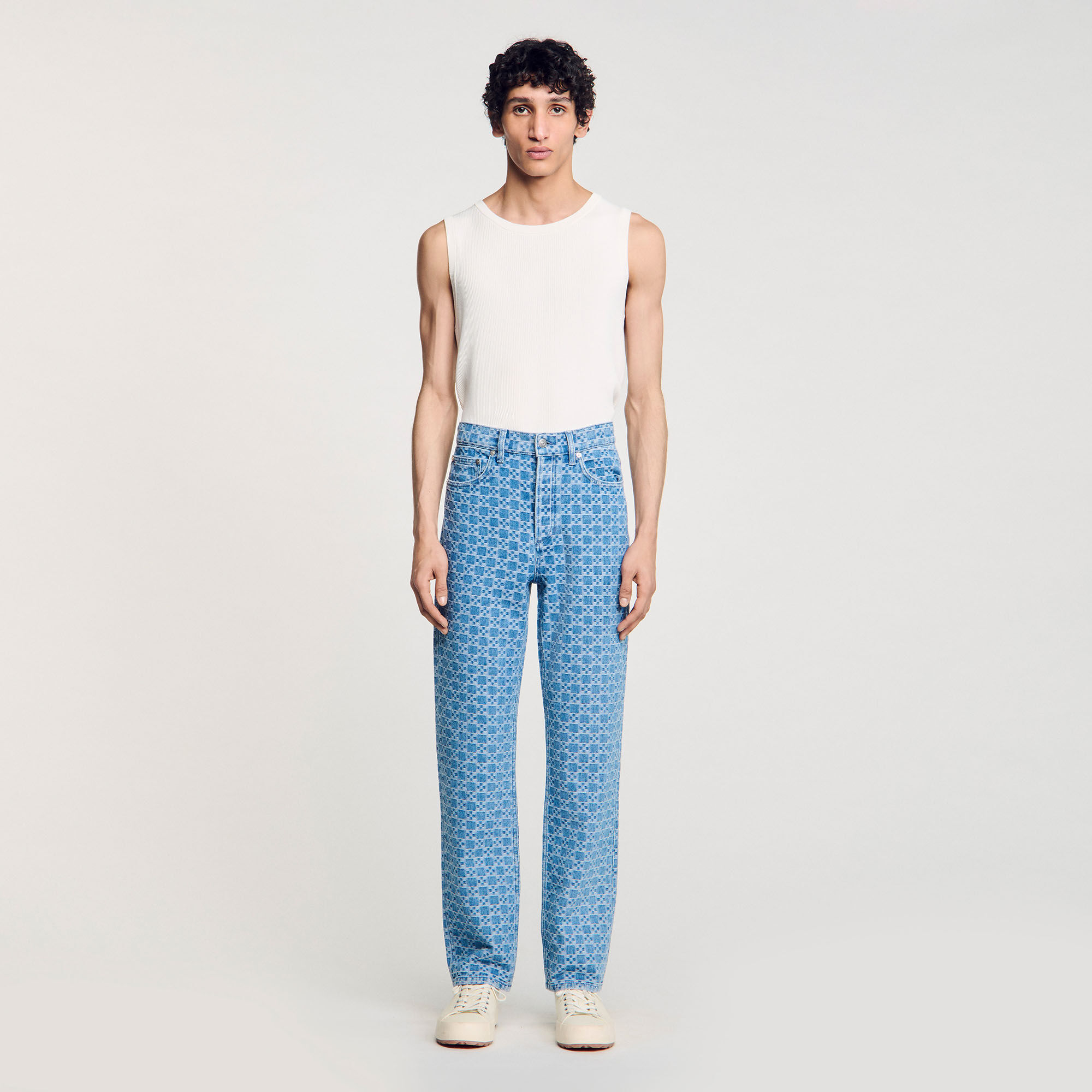 Jeans regular square cross