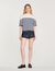 T-shirt alla marinara con strass