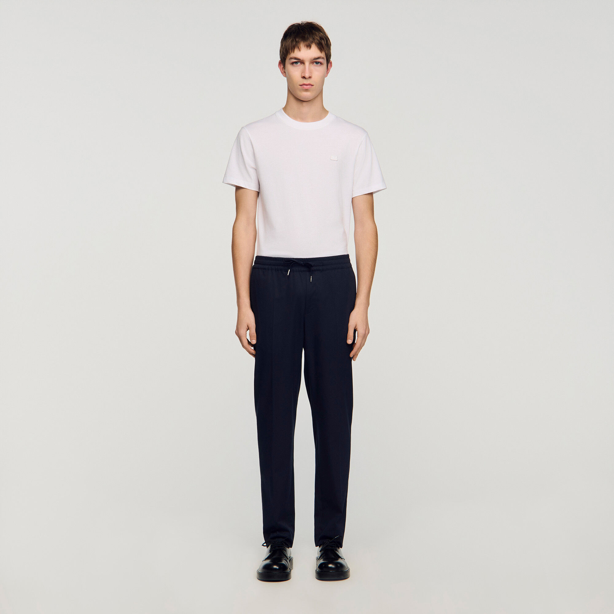 Pantaloni dritti elasticizzati