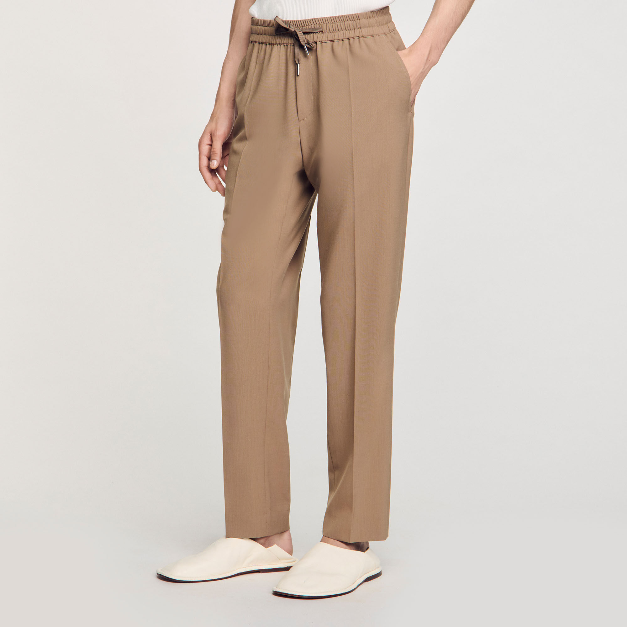 Pantaloni dritti elasticizzati