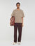 Camicia cardigan con jacquard a corda