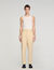 Pantaloni oversize in lino e cotone
