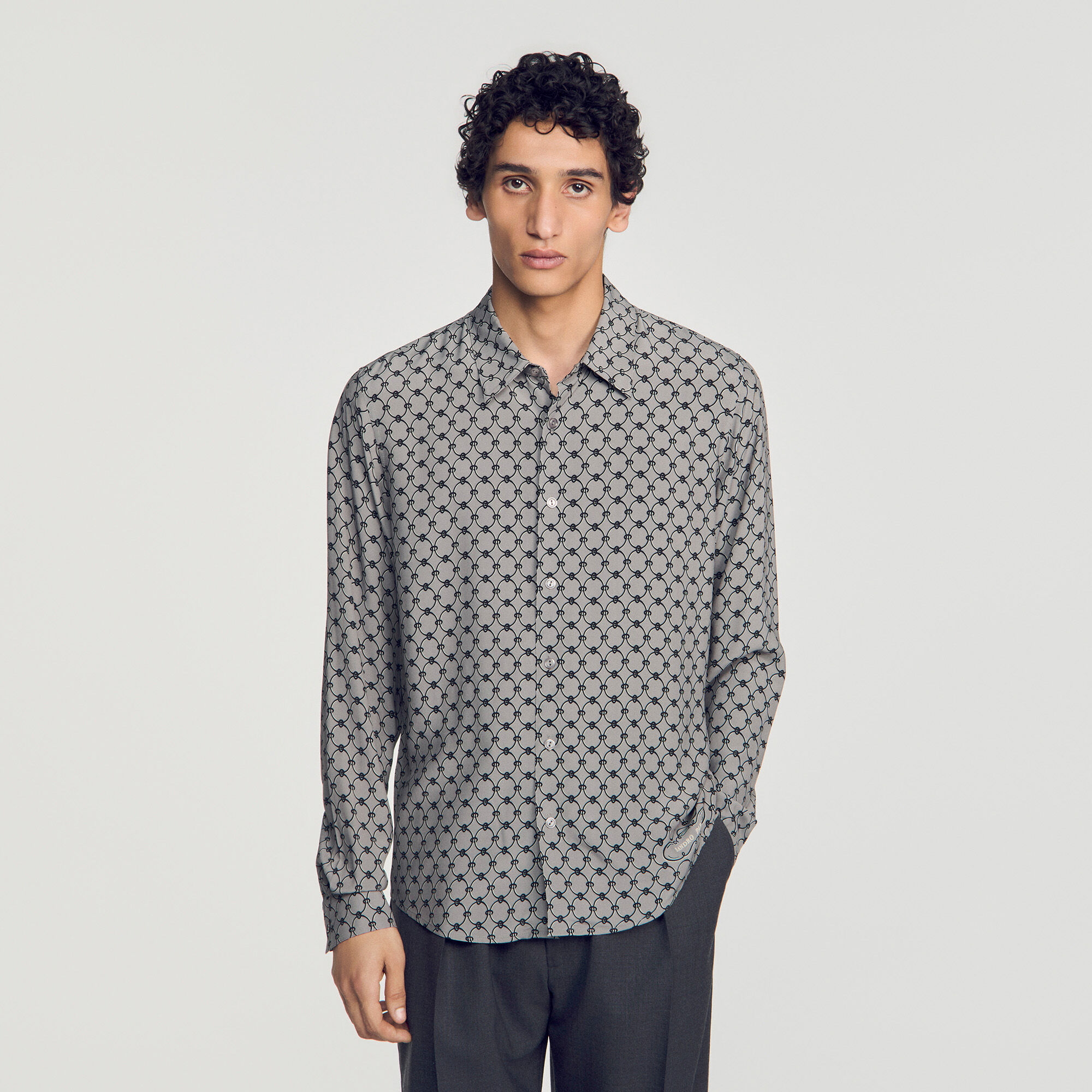 Camicia con stampa a catena - Uomo | Sandro