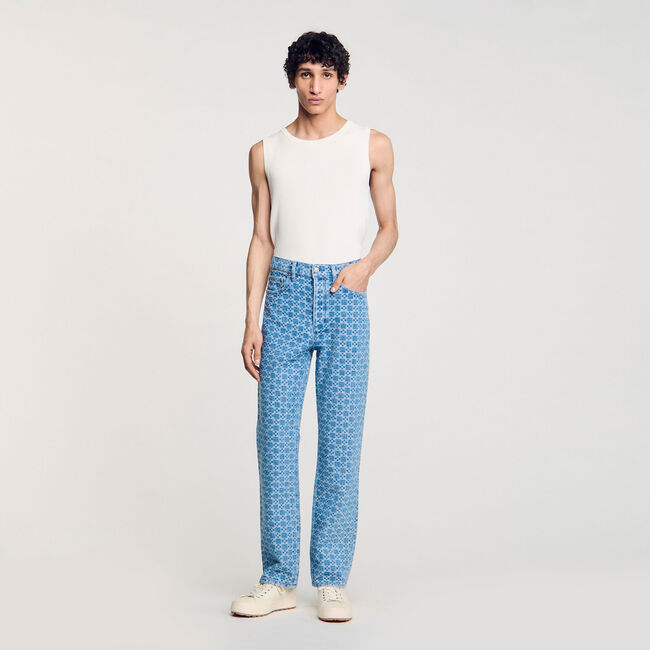 Jeans regular square cross