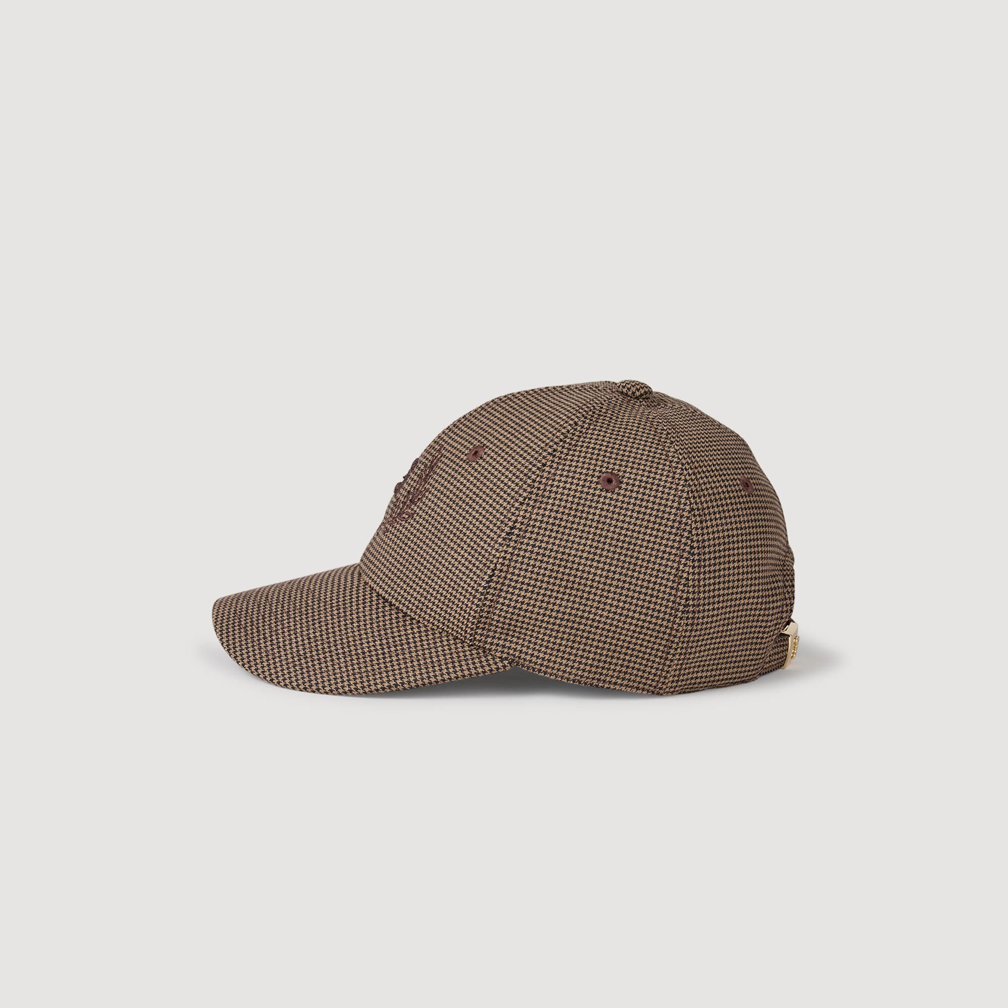 Cappellino stampa pied de poule