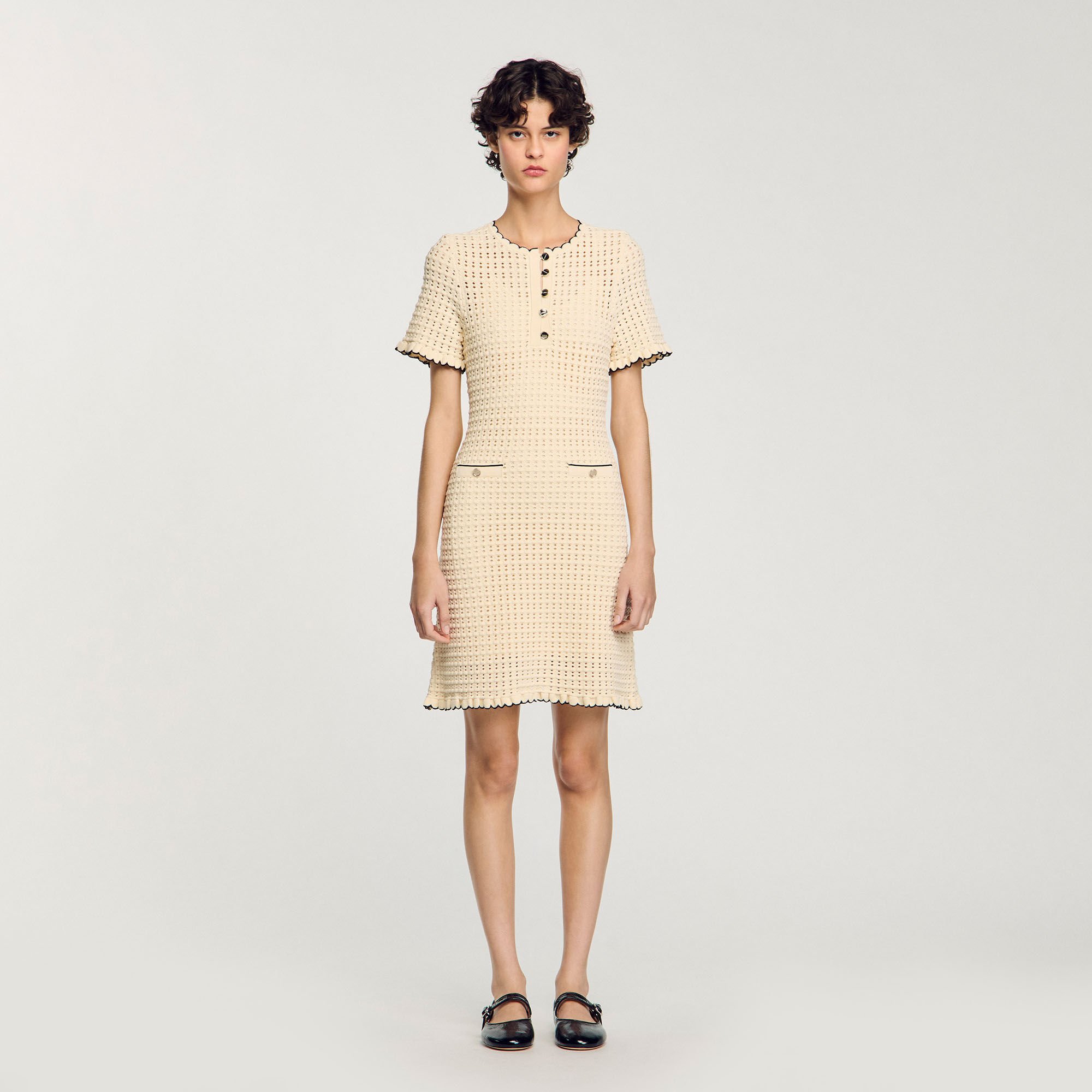 Abito corto in maglia