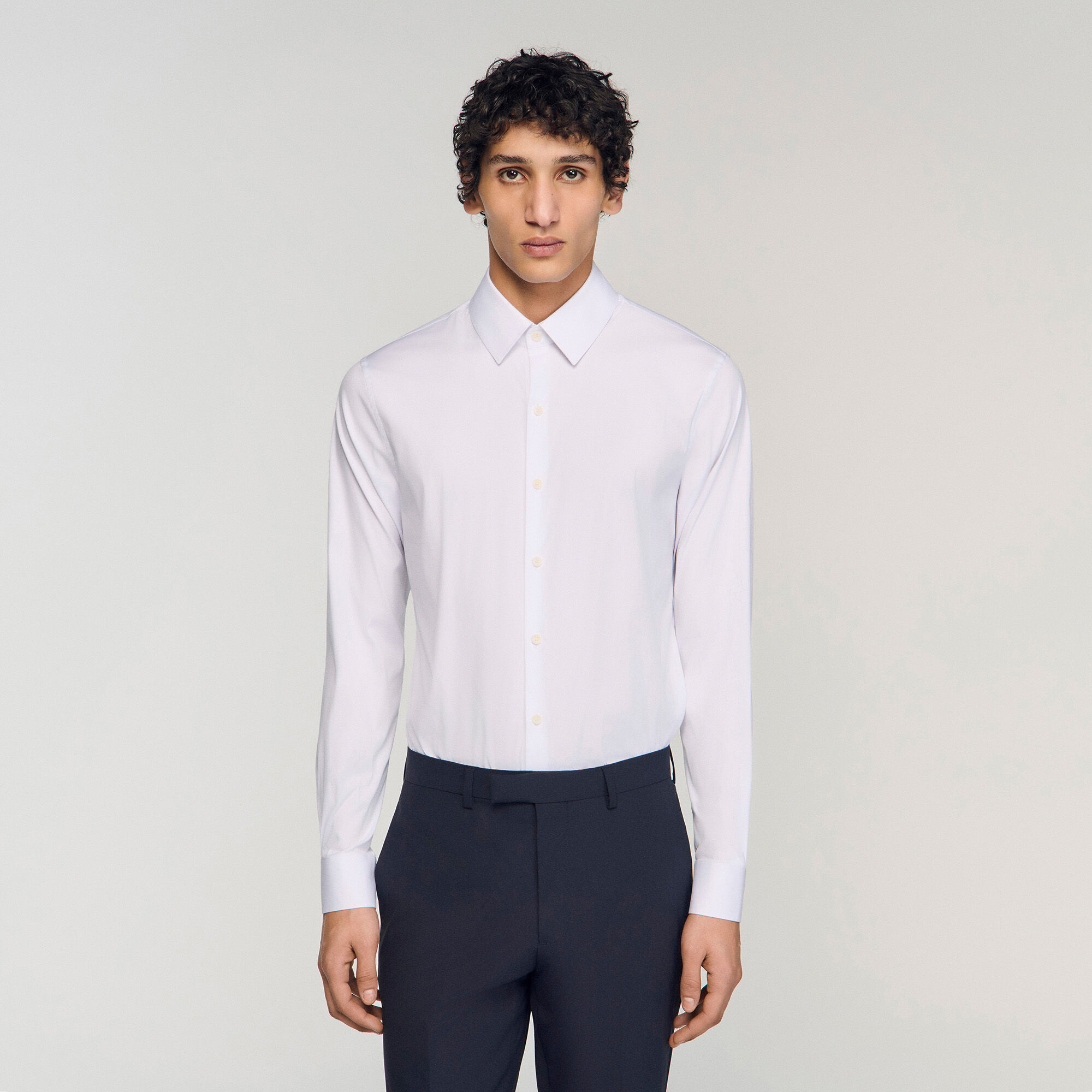 Camicia a tinta unita