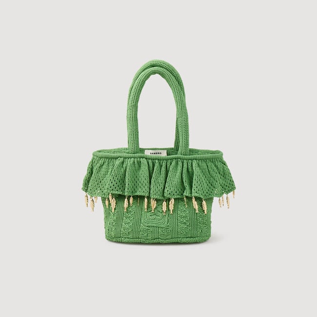 Borsa in crochet con nappine