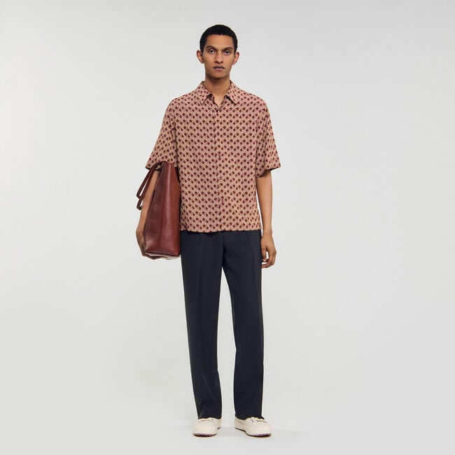 Camicia con stampa a corda