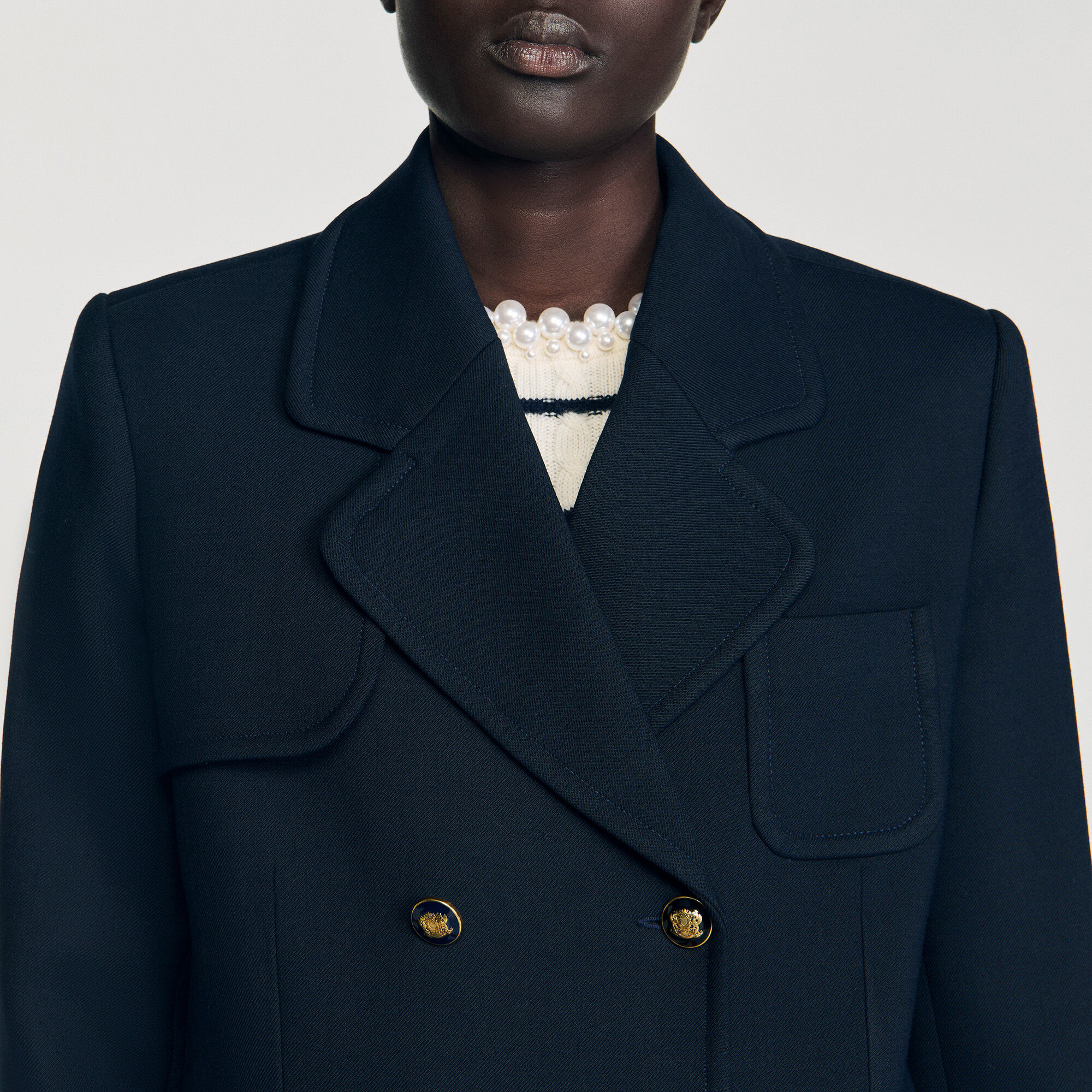 Cappotto lungo doppiopetto