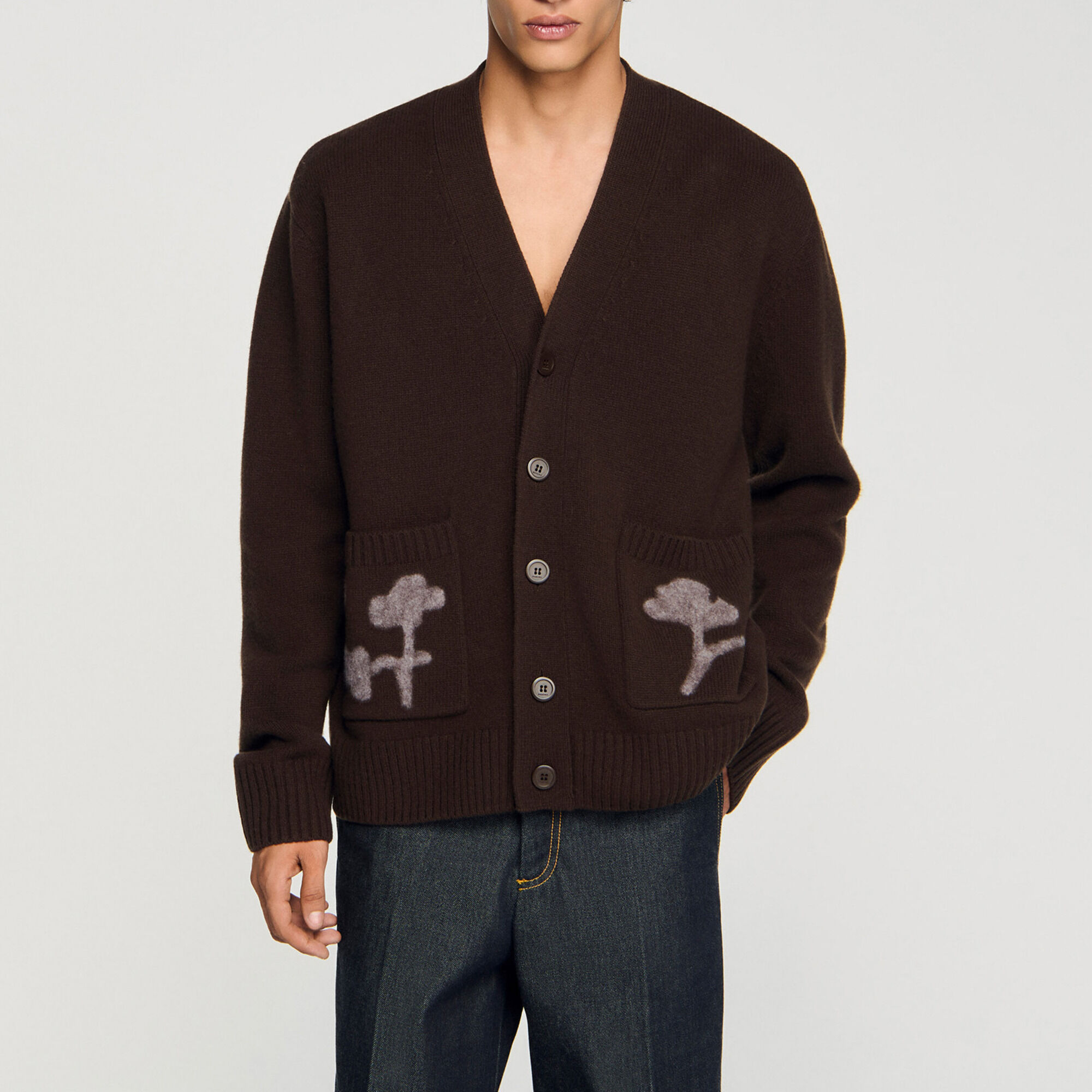 Cardigan a motivi floreali - Uomo | Sandro