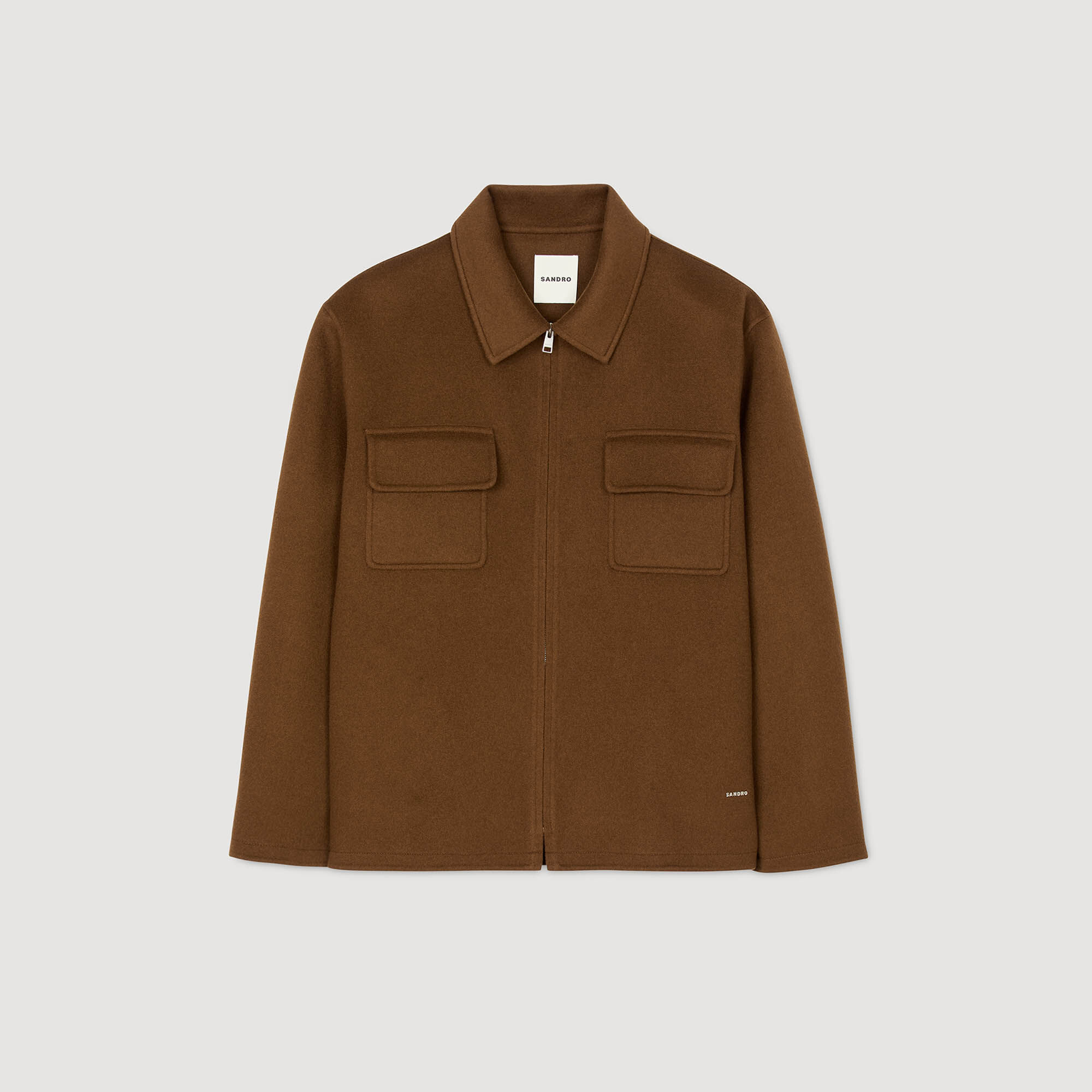 Overshirt con zip