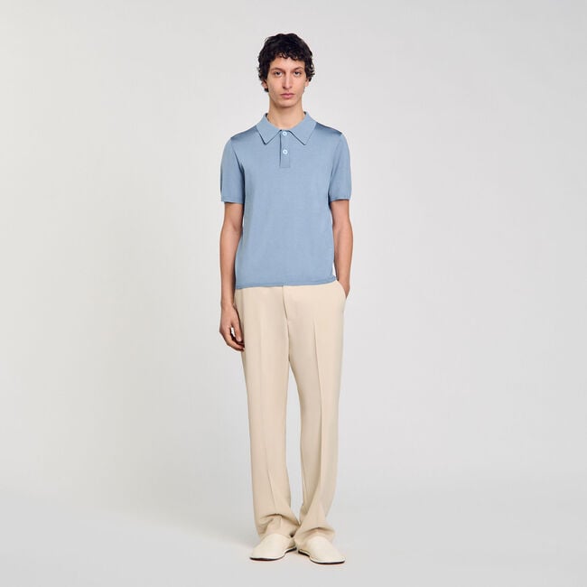 Polo in maglia a maniche corte