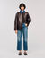 Maglione in maglia e denim