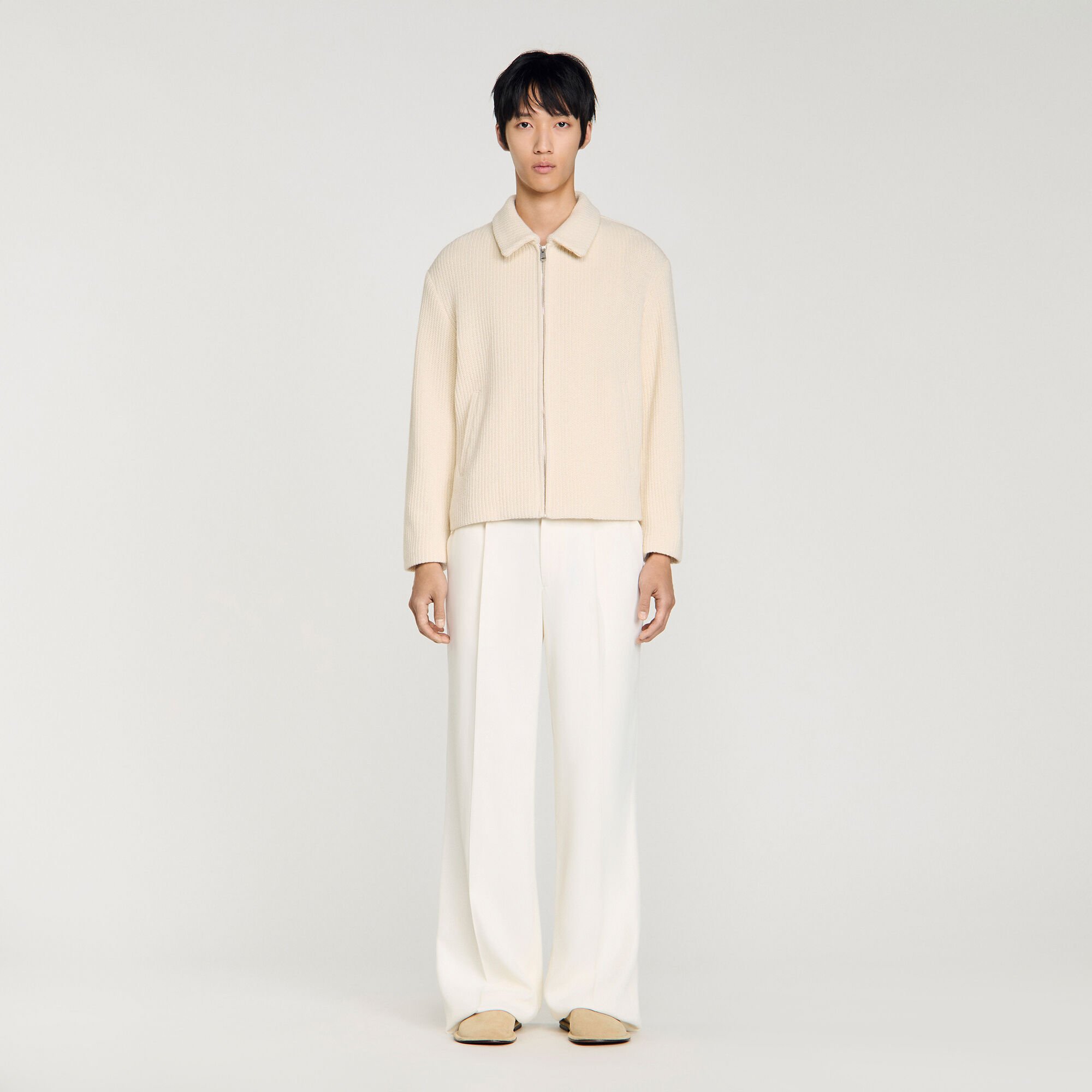 Giacca effetto tricot col classico