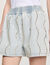 Shorts di jeans strass e perline