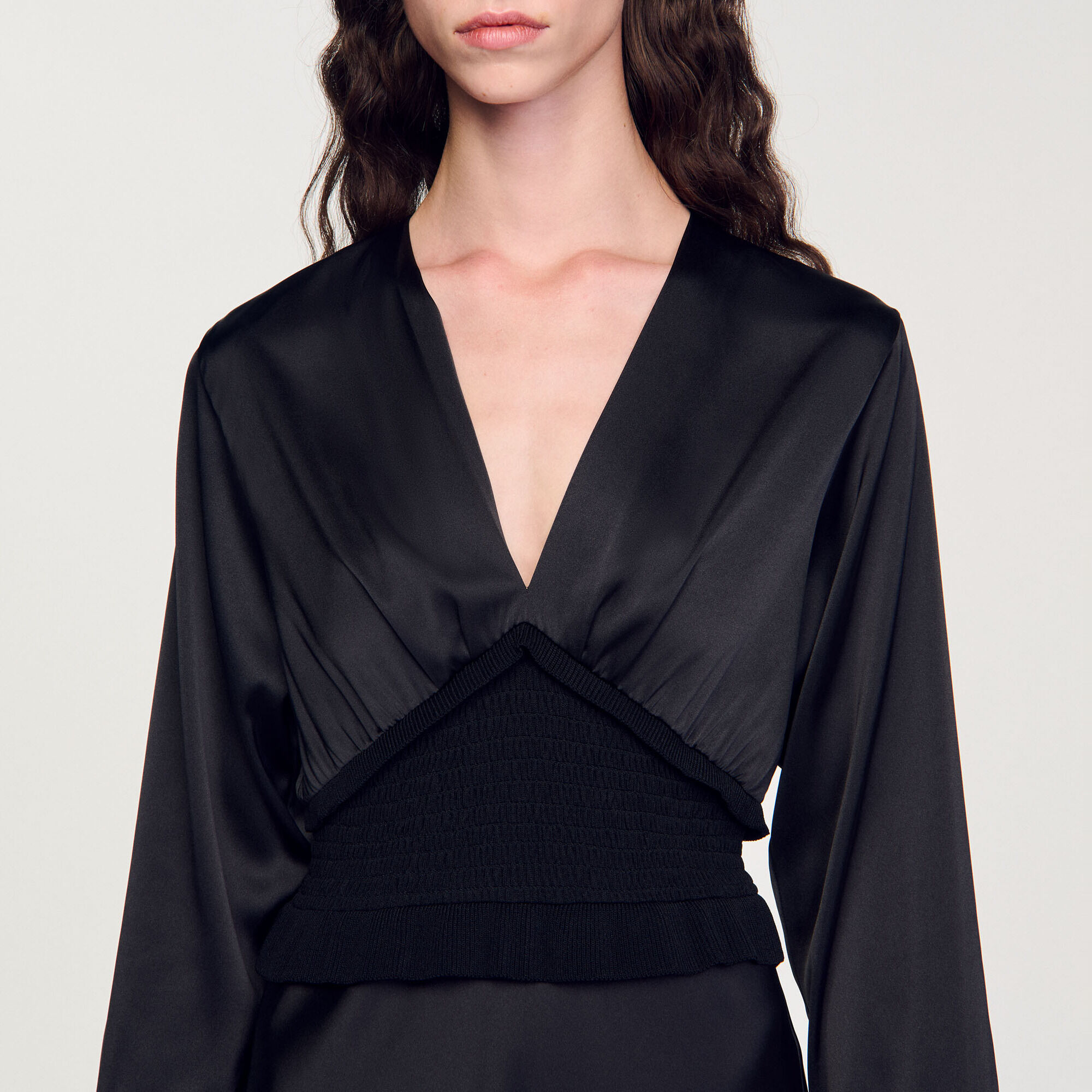 Abito lungo satinato