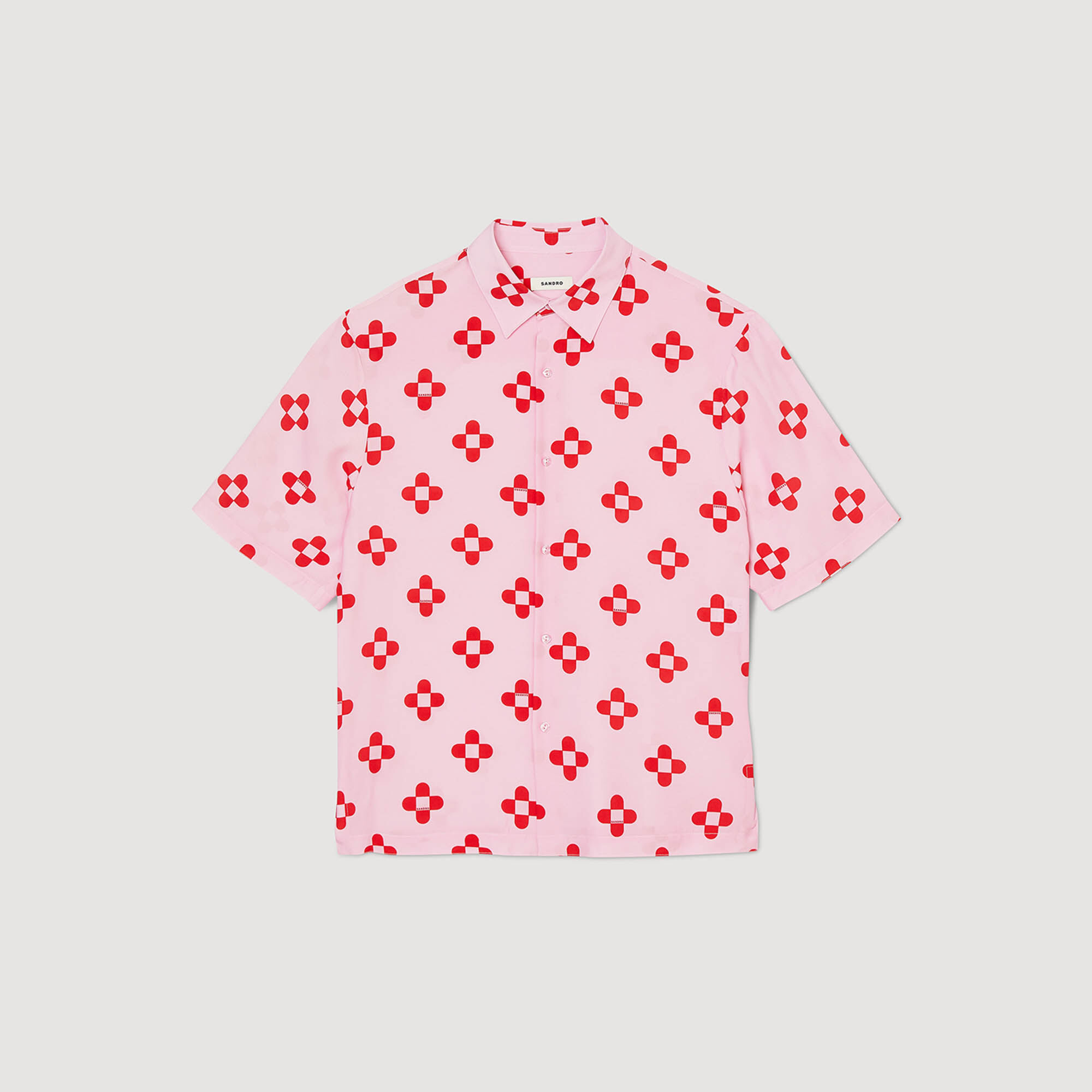 Camicia Cross Flower a maniche corte