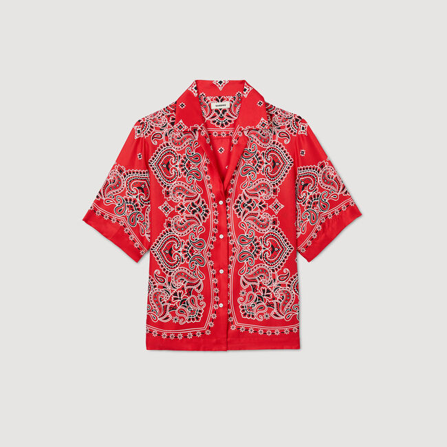 Camicia con stampa a bandana